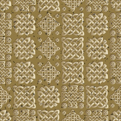 Celtic knot seamless pattern