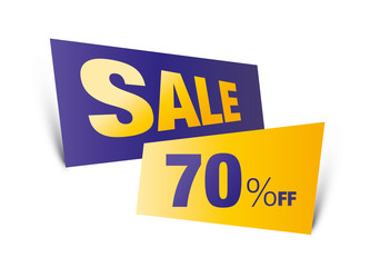 sale, 70%, discount, sign, tag