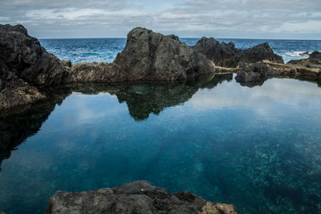 Fototapeta premium Natural water pools in Garachico, at the north of Tenerife, Spain