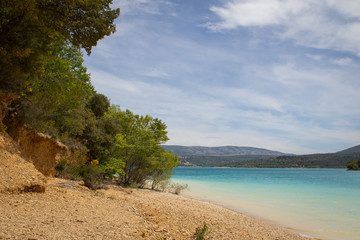 Lake gulf blue water rocky beach