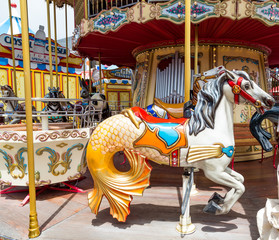 Colorful Horse on a Carousel