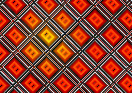 Abstract background of a red glass rectangulars