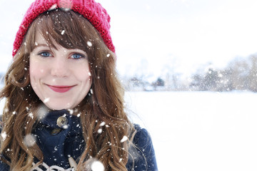 Pretty girl in winter