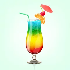 Foto op Plexiglas rainbow cocktail © mollicart
