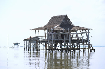 hut on the sea