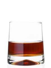 Glass of whisky alcoholic drink.