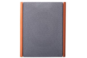 Fototapeta premium wooden acoustic column gray color.