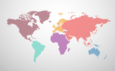 Fototapeta premium monde carte