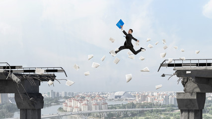 Brave enough to challenge it . Mixed media