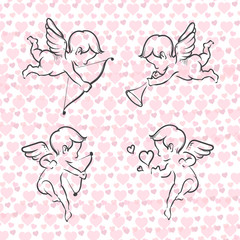 Valentines day - Romantic relationship lover illustration
