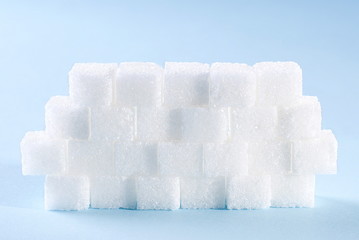 stack of sugar cubes