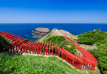 元乃隅稲成神社 鳥居全景