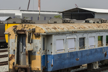 portrait  wreck train graveyard