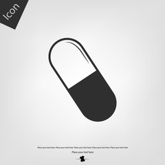 Pill vector icon