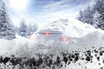 Fototapeta na wymiar winter car 