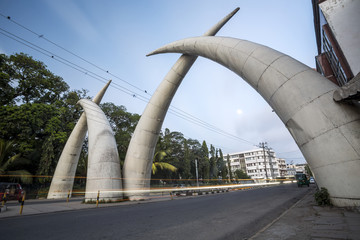Obraz premium Centrum miasta Mombasa, Kenia