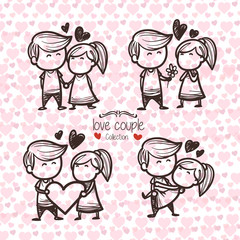 Valentines day - Romantic relationship lover illustration

