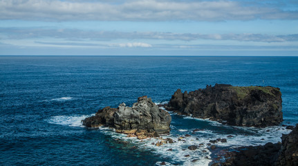Rocky coast near San Juan de la Rambla, island Tenerife, Spain