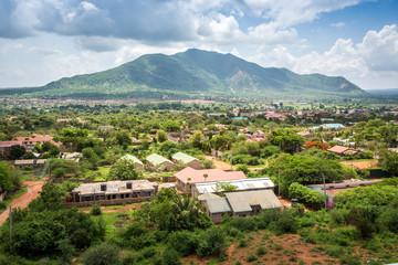 Fototapeta na wymiar Town of Voi panorama, Kenya