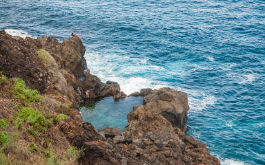 Rocky coast near San Juan de la Rambla, island Tenerife, Spain