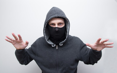 dangerous man in mask