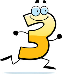 Cartoon Three Running