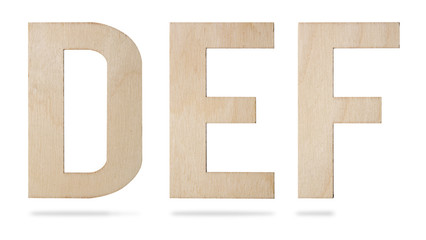 Fototapeta premium Lettere alfabeto - DEF