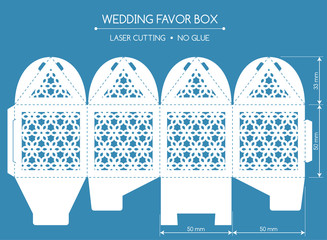 Favor box laser cut