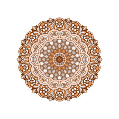 Round mandalas in vector. Abstract design element. Decorative retro ornament. Graphic template for your design.