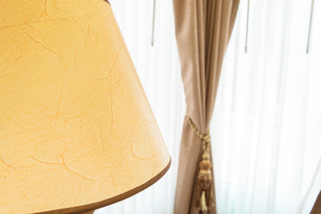 Luxury lamp with elegance curtain (drape)