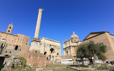 Roman Forum (Foro Romano) in Rome, Italy