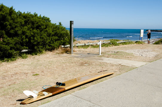 Surf Board on Cottesloe Beach - Perth - Australia