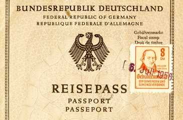 Alter  Deutscher Reisepass