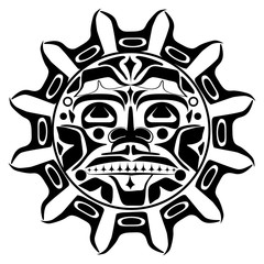 Vector illustration of the sun symbol