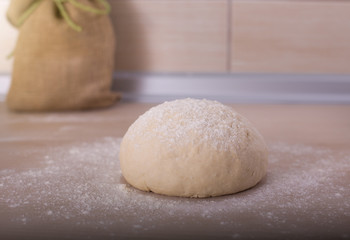 Fresh dough ball
