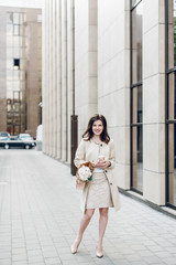 girls with flowers peonies and coffee street style fashion lifestyle stylish beautiful lady woman casual fancy