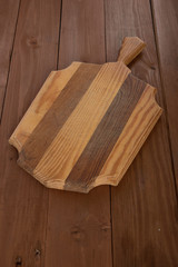 a wooden board as background