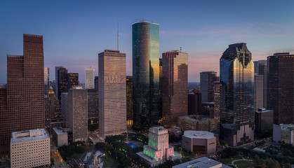 Downtown Houston After Sunset