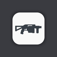 grenade launcher icon, assault firearm