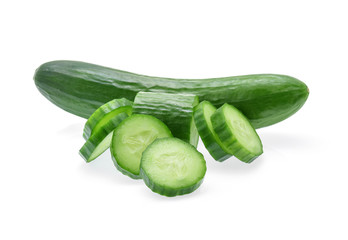cucumber isolated on white