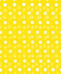 Circles Antiqued on Yellow