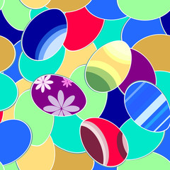 Easter colorful background with eggs?