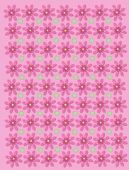 Daisy Chain on soft pink