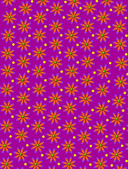 Daisy and Dots Grape