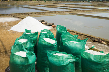 Sea salt produced on farm in Asia