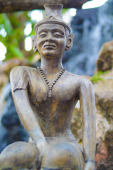 Statue am Golden Mount in Bangkok, Thailand