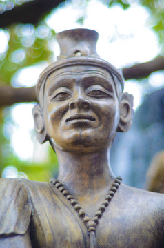 Die liegende Buddha Statue Wat Pho in Bangkok, Thailand