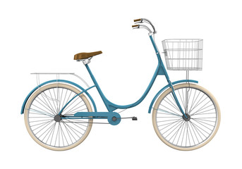 Vintage Bicycle Isolated