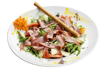 Duck breast salad