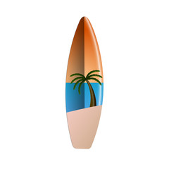 Isolated Surfboard